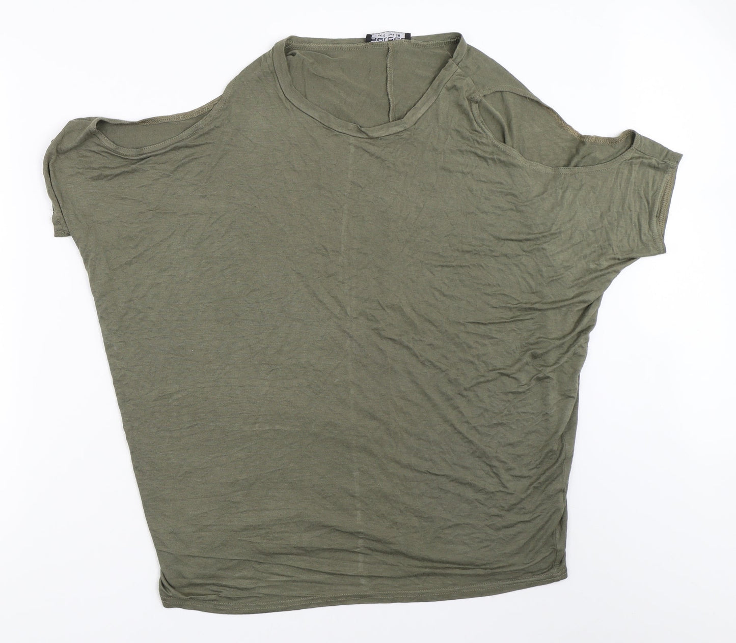 Womens UK Size 10 Select Green Basic T-Shirt
