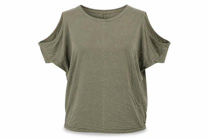 Womens UK Size 10 Select Green Basic T-Shirt