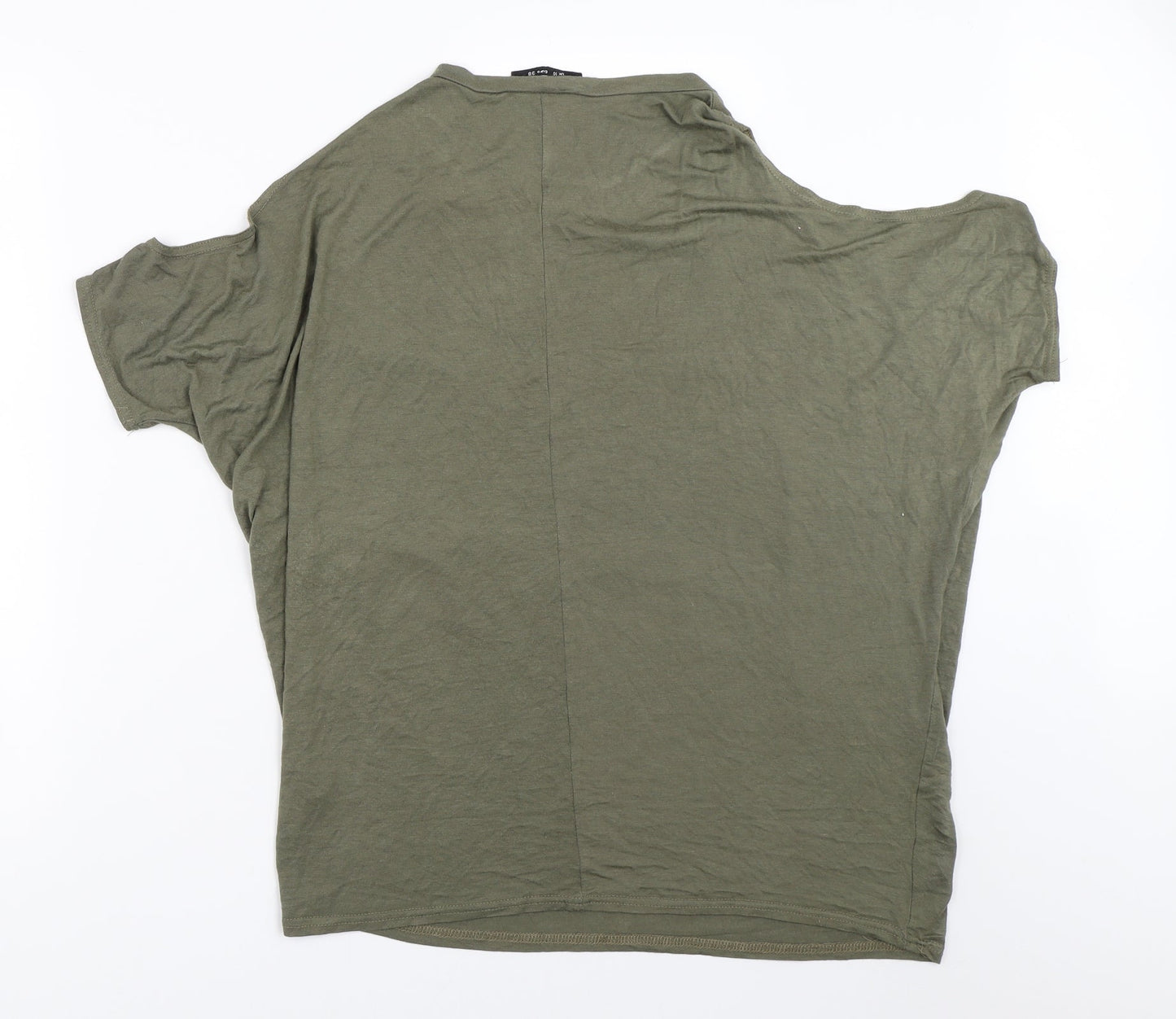 Womens UK Size 10 Select Green Basic T-Shirt