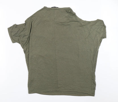 Womens UK Size 10 Select Green Basic T-Shirt