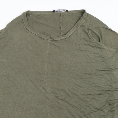 Womens UK Size 10 Select Green Basic T-Shirt
