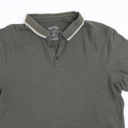 Red Herring Mens Green    Polo Size L