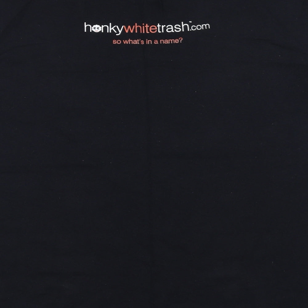 Mens UK Size M Fruit of the Loom Black  T-Shirt