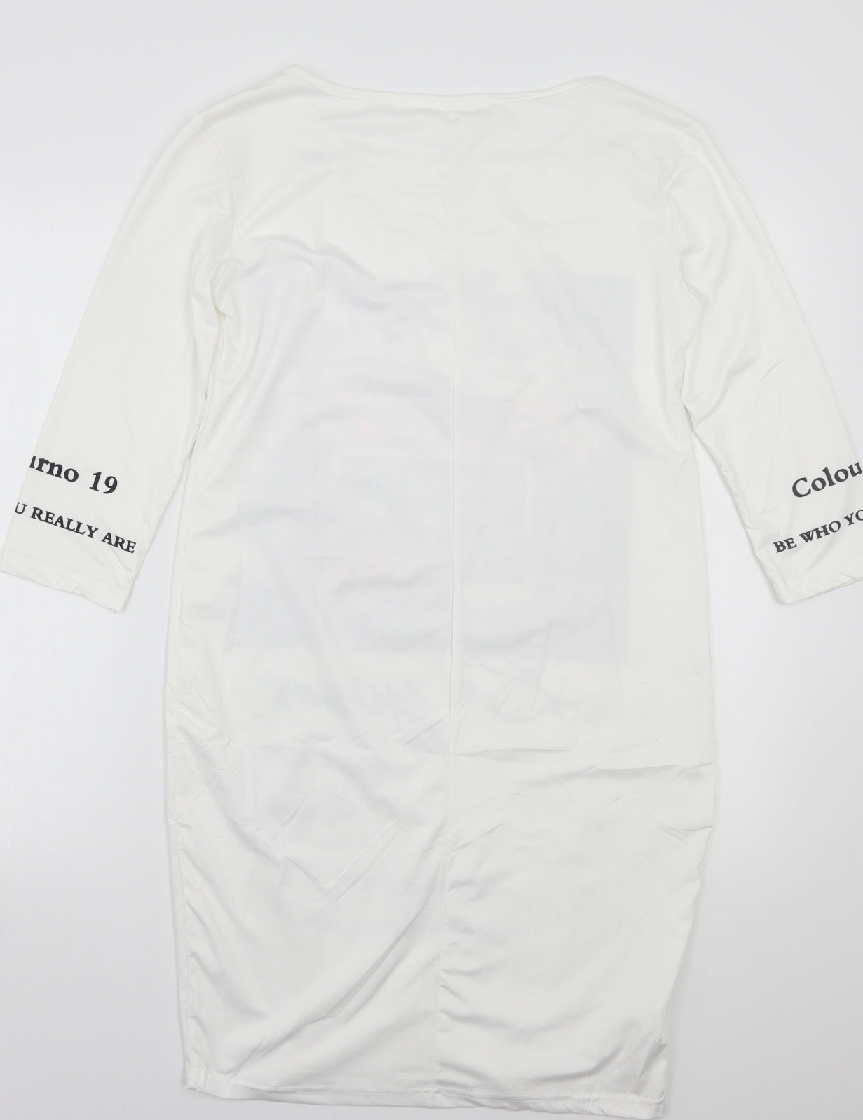 Womens UK Size M Preworn White Basic T-Shirt