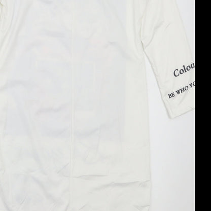 Womens UK Size M Preworn White Basic T-Shirt