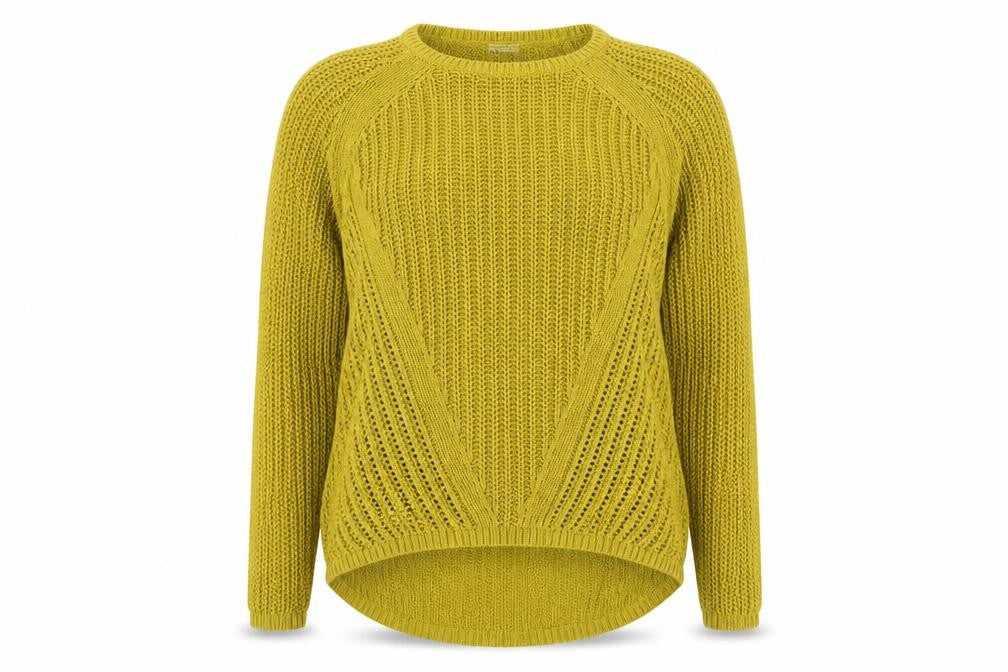 Womens UK Size M H&M Yellow Pullover Jumper