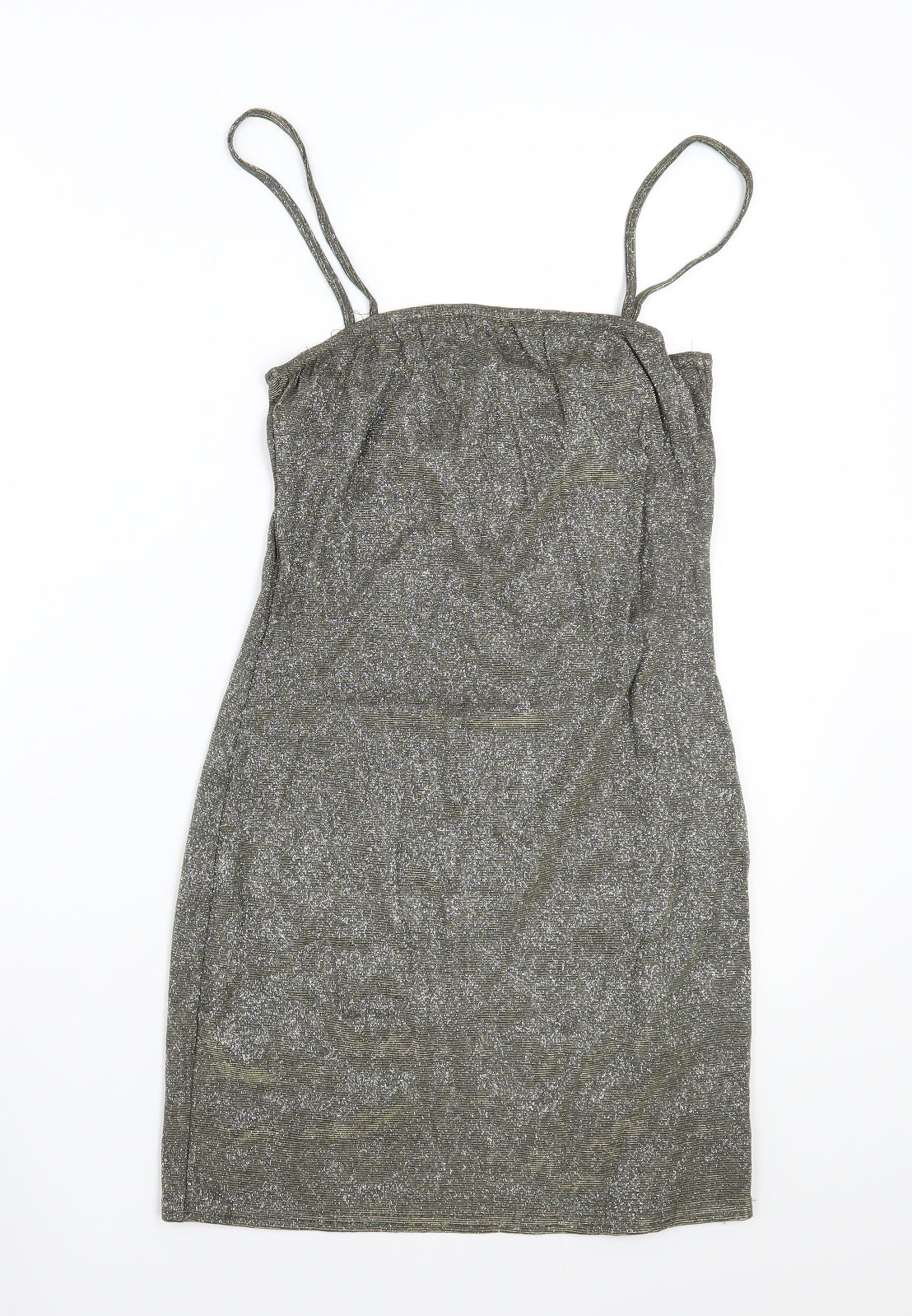 PRETTYLITTLETHING Womens Gold   A-Line  Size 10