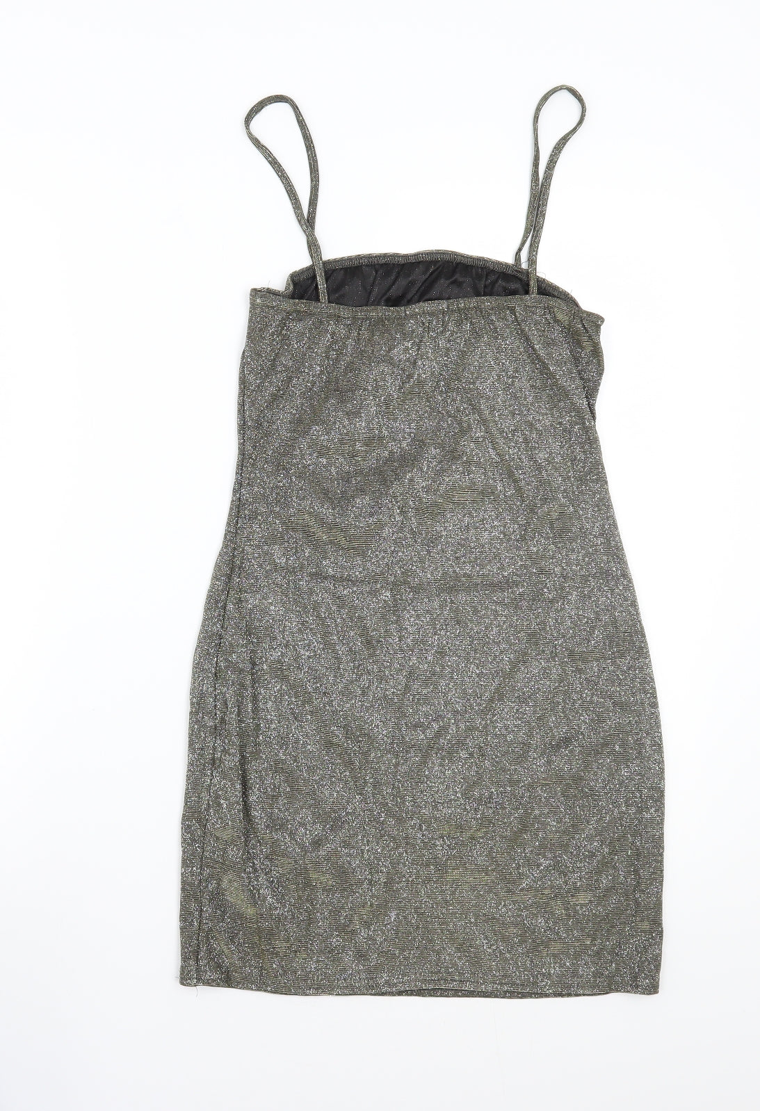 PRETTYLITTLETHING Womens Gold   A-Line  Size 10