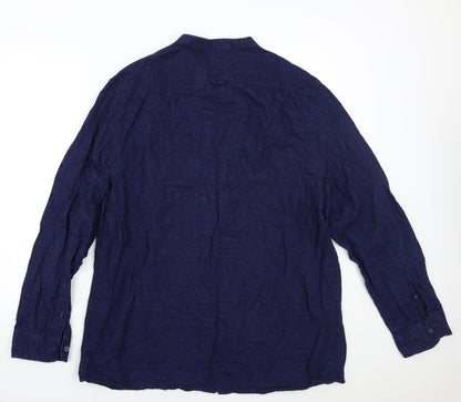 George Mens Blue    Button-Up Size XL