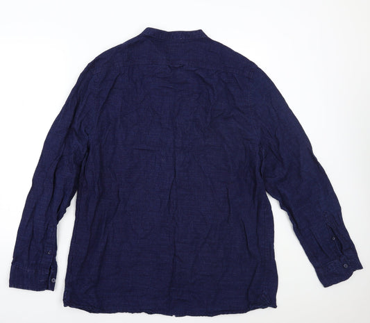 George Mens Blue    Button-Up Size XL