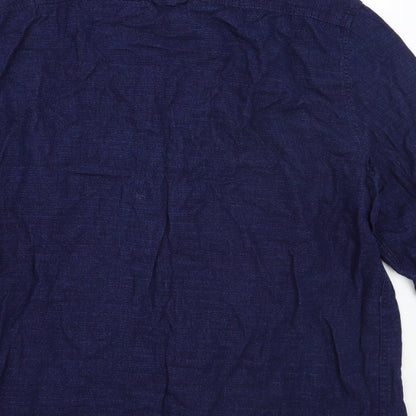 George Mens Blue    Button-Up Size XL