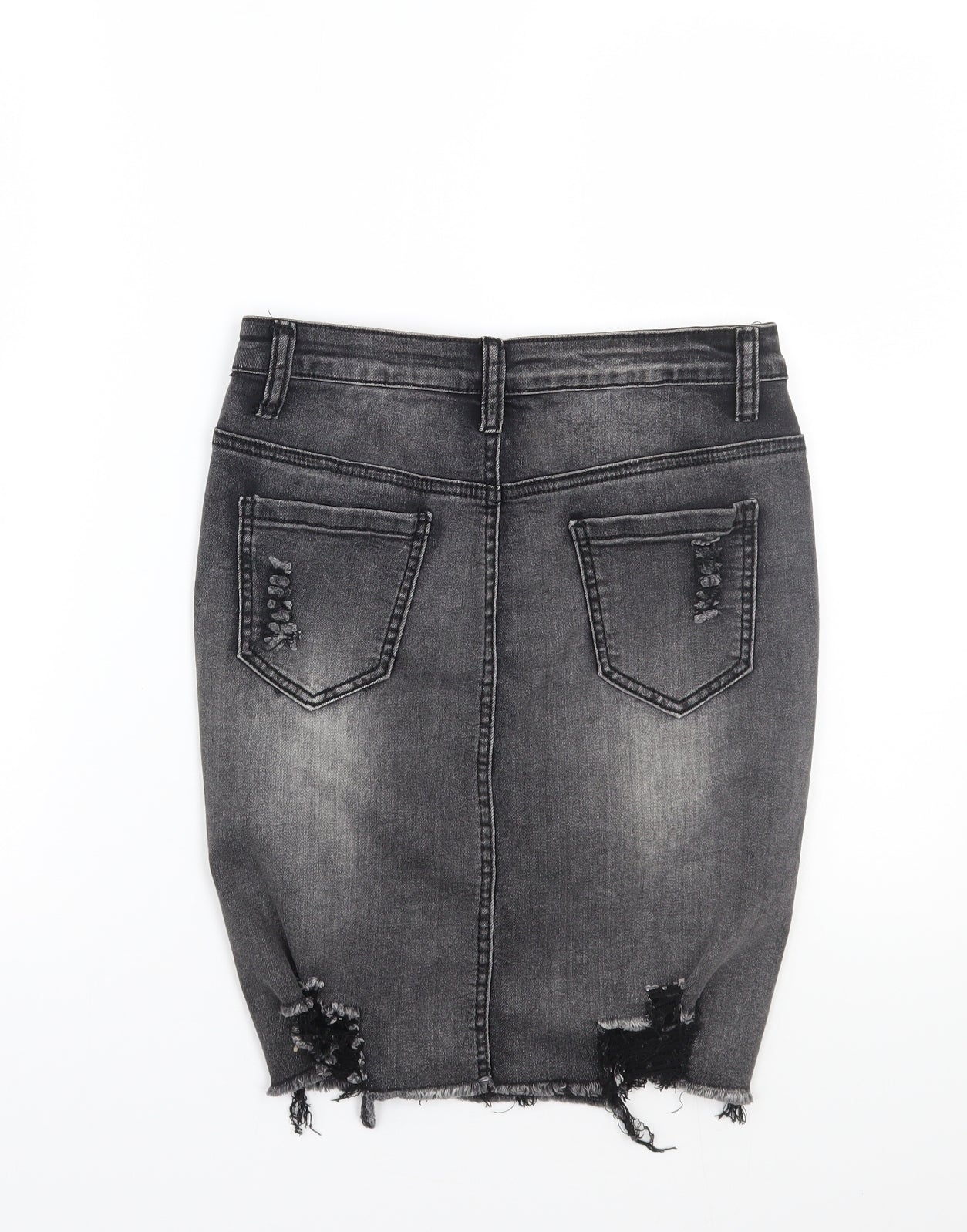 Girl vivi Womens Grey   A-Line Skirt Size 8