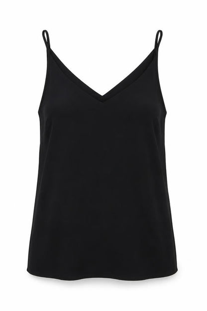 Womens UK Size 10 Papaya Black Basic Tank
