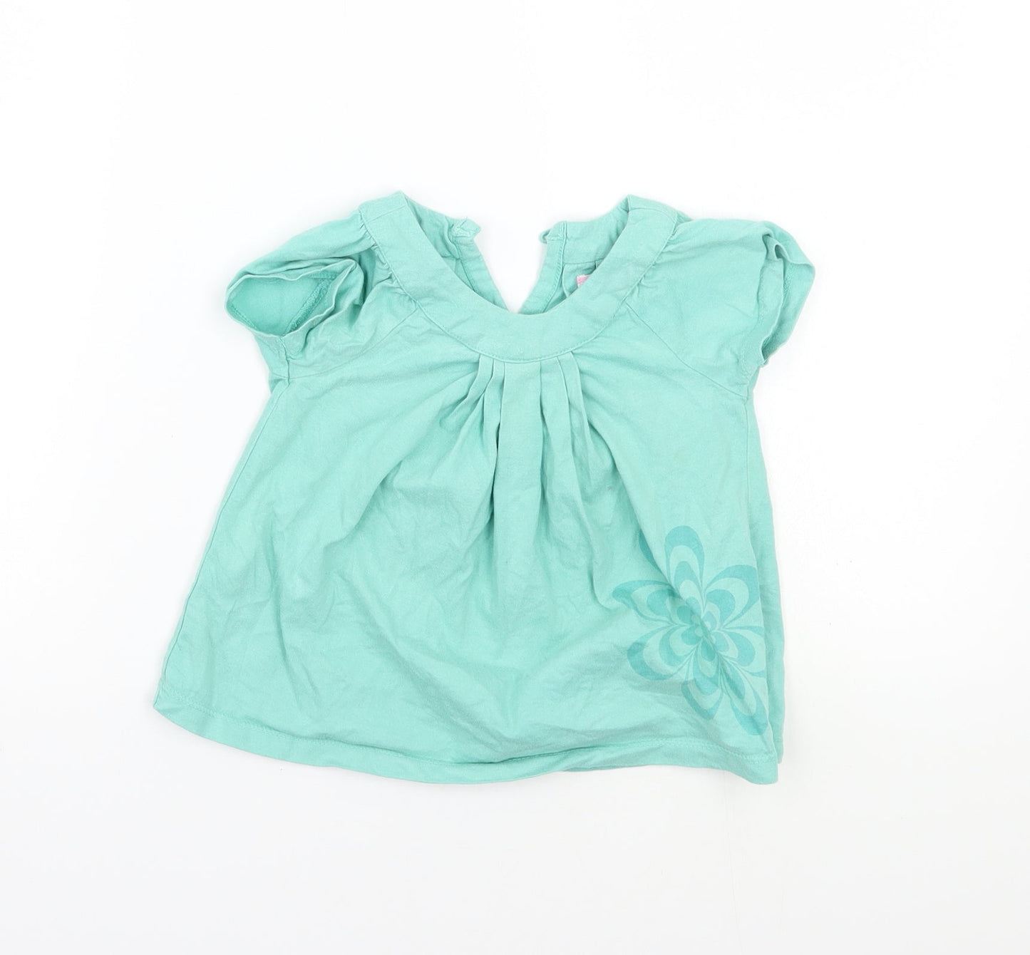 Little Spirit Baby Green Floral  A-Line  Size 9-12 Months