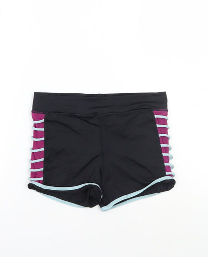 Capezio Womens Black   Sweat Shorts Size XS