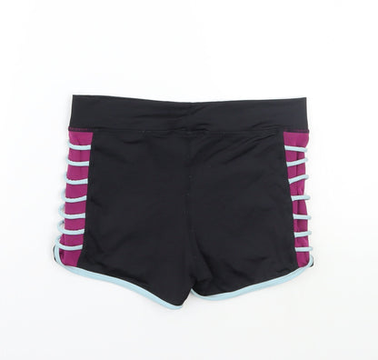 Capezio Womens Black   Sweat Shorts Size XS
