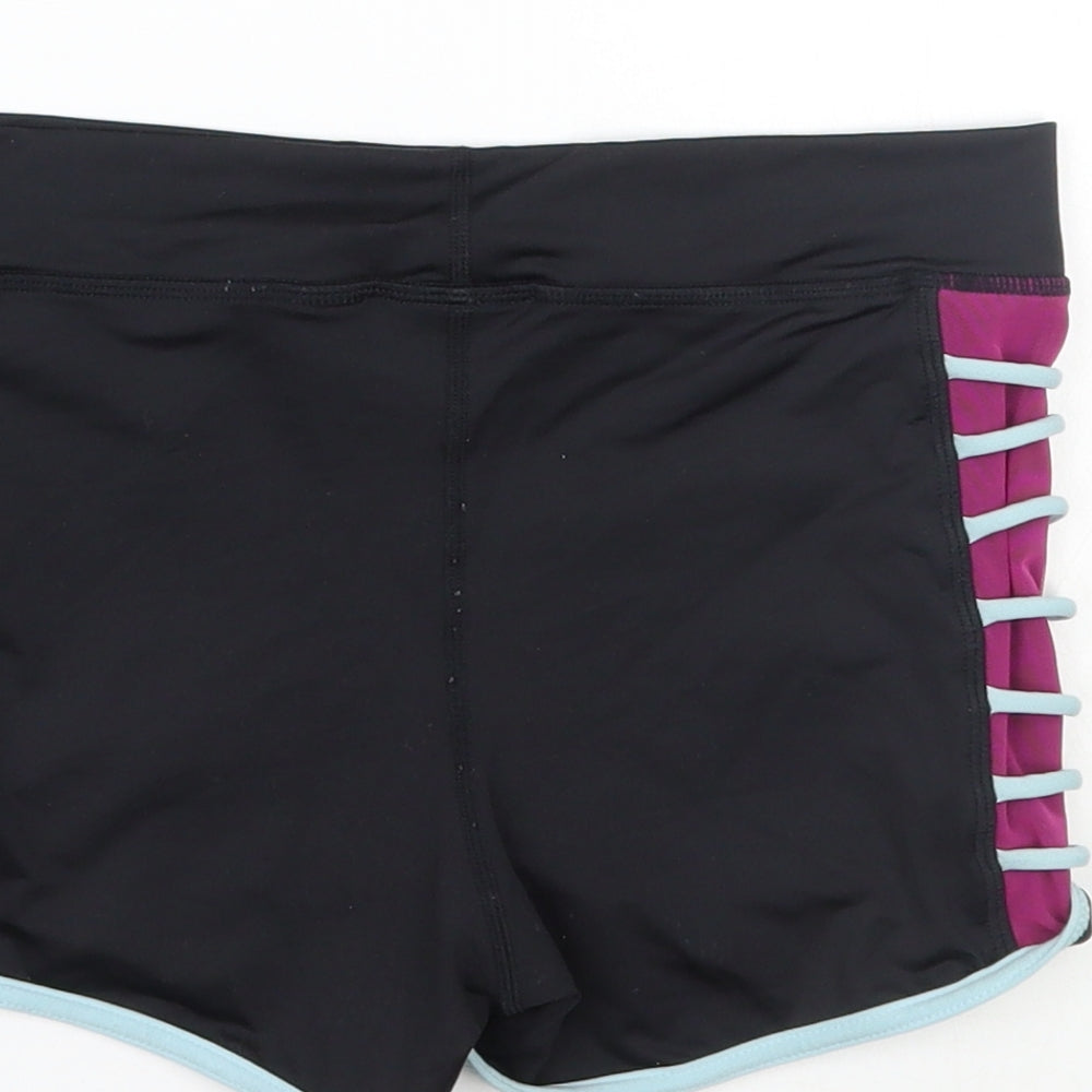 Capezio Womens Black   Sweat Shorts Size XS