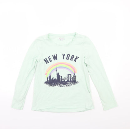 Blue Zoo Girls Green   Basic T-Shirt Size 12 Years