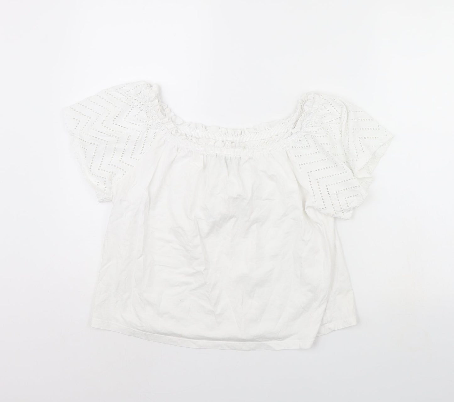 Primark Womens White   Basic Blouse Size L