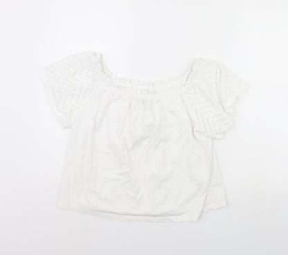 Primark Womens White   Basic Blouse Size L