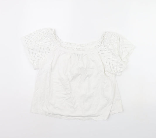 Primark Womens White   Basic Blouse Size L