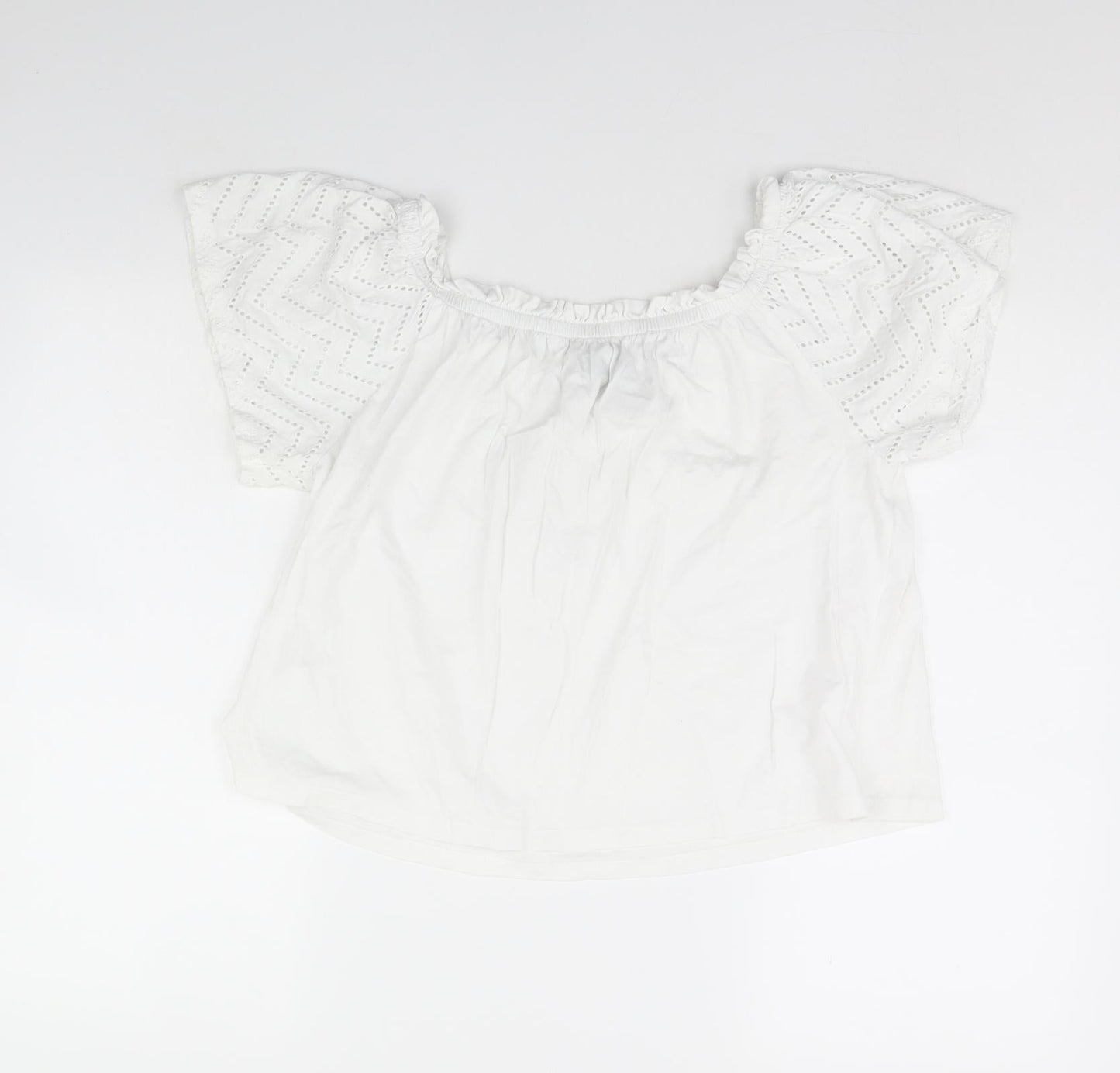 Primark Womens White   Basic Blouse Size L