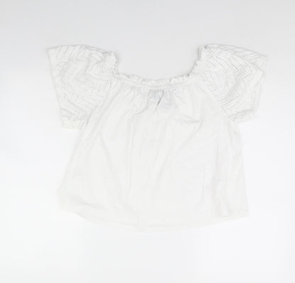 Primark Womens White   Basic Blouse Size L