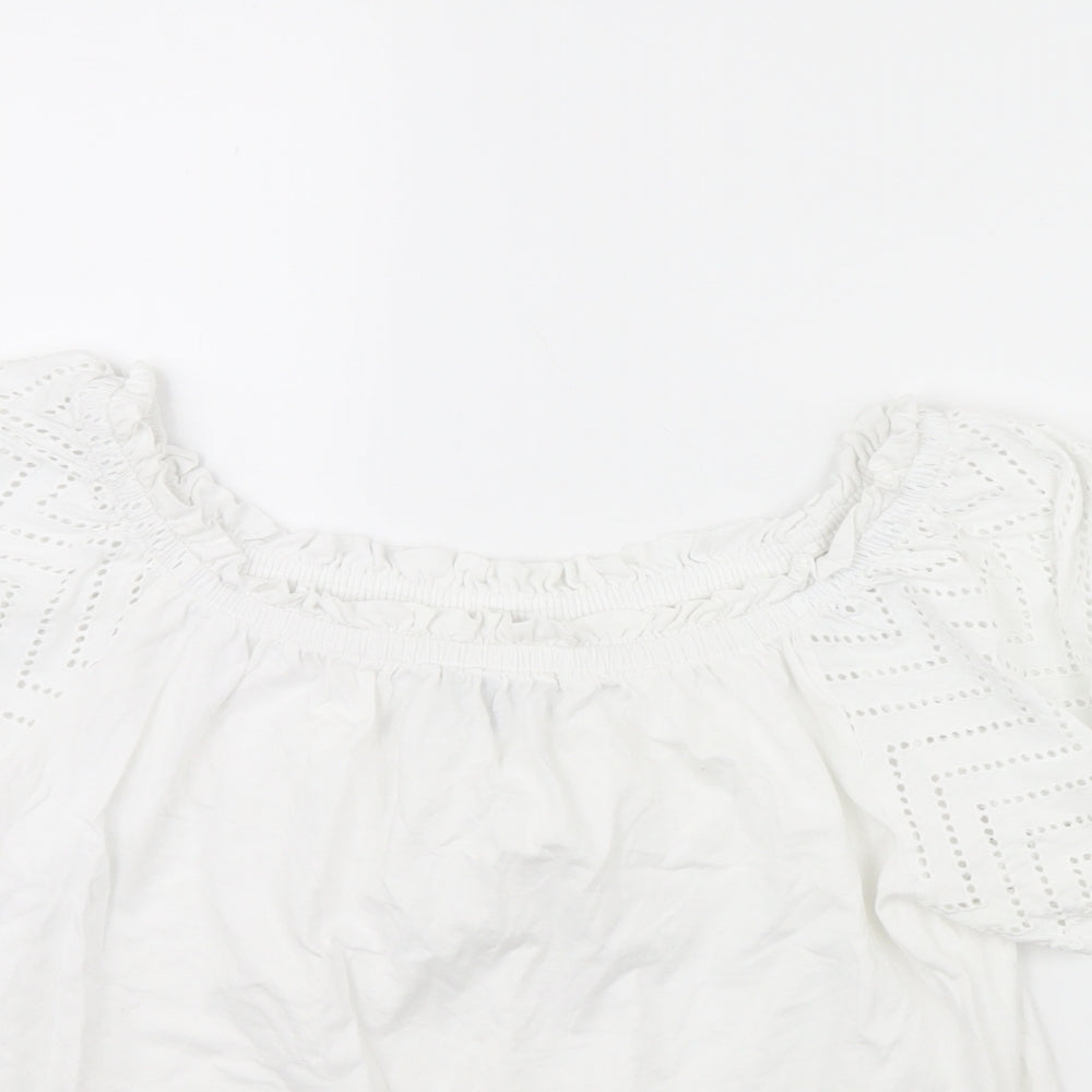 Primark Womens White   Basic Blouse Size L