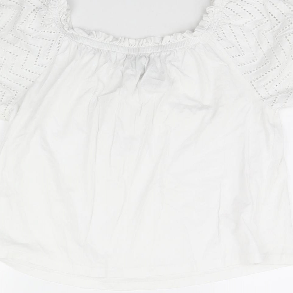 Primark Womens White   Basic Blouse Size L