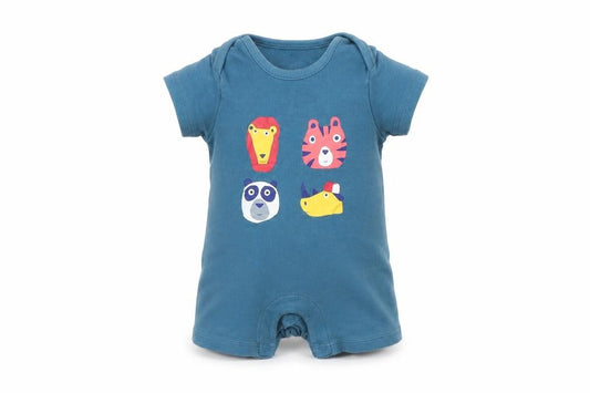Marks & Spencer Baby Blue   Babygrow One-Piece Size 3-6 Months  - Animal