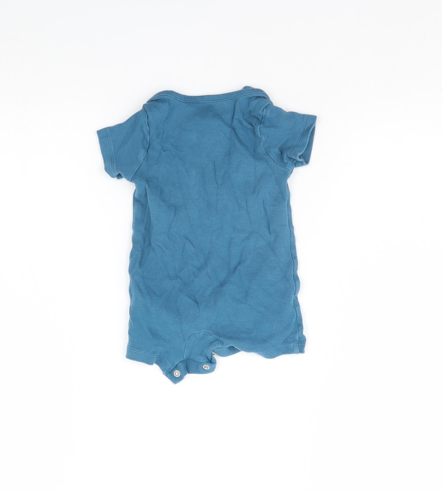 m&s Baby Blue   Babygrow One-Piece Size 3-6 Months  - Animal