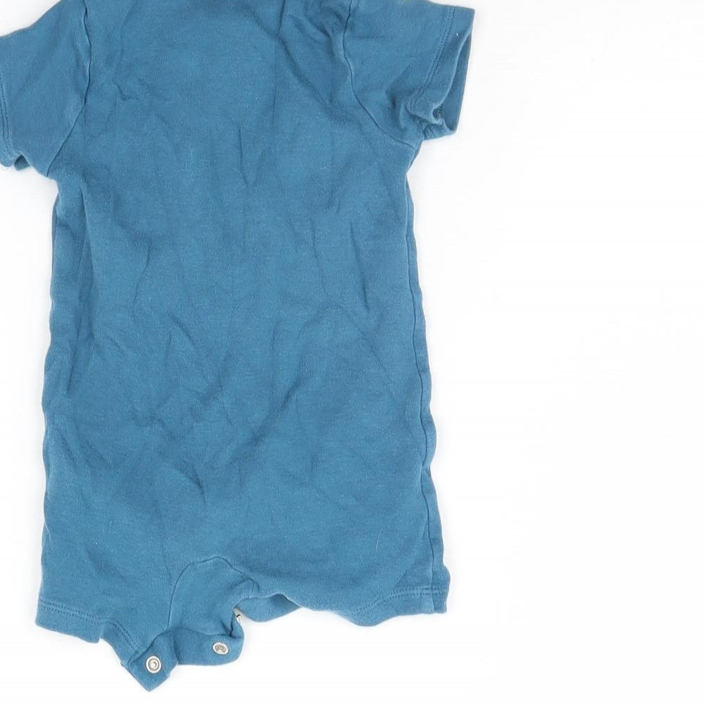 m&s Baby Blue   Babygrow One-Piece Size 3-6 Months  - Animal