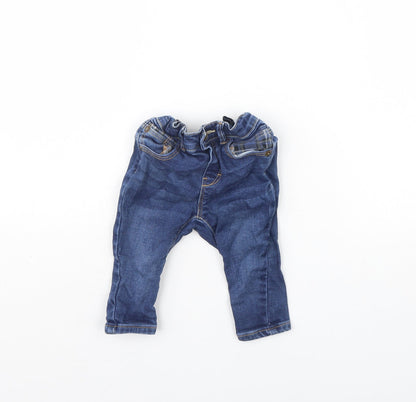 Zara Baby Blue  Denim Capri Trousers Size 3-6 Months
