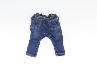 Zara Baby Blue  Denim Capri Trousers Size 3-6 Months