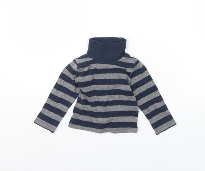 Mini Rebel Baby Blue Striped  Pullover Jumper Size 9-12 Months