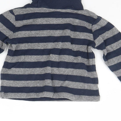 Mini Rebel Baby Blue Striped  Pullover Jumper Size 9-12 Months