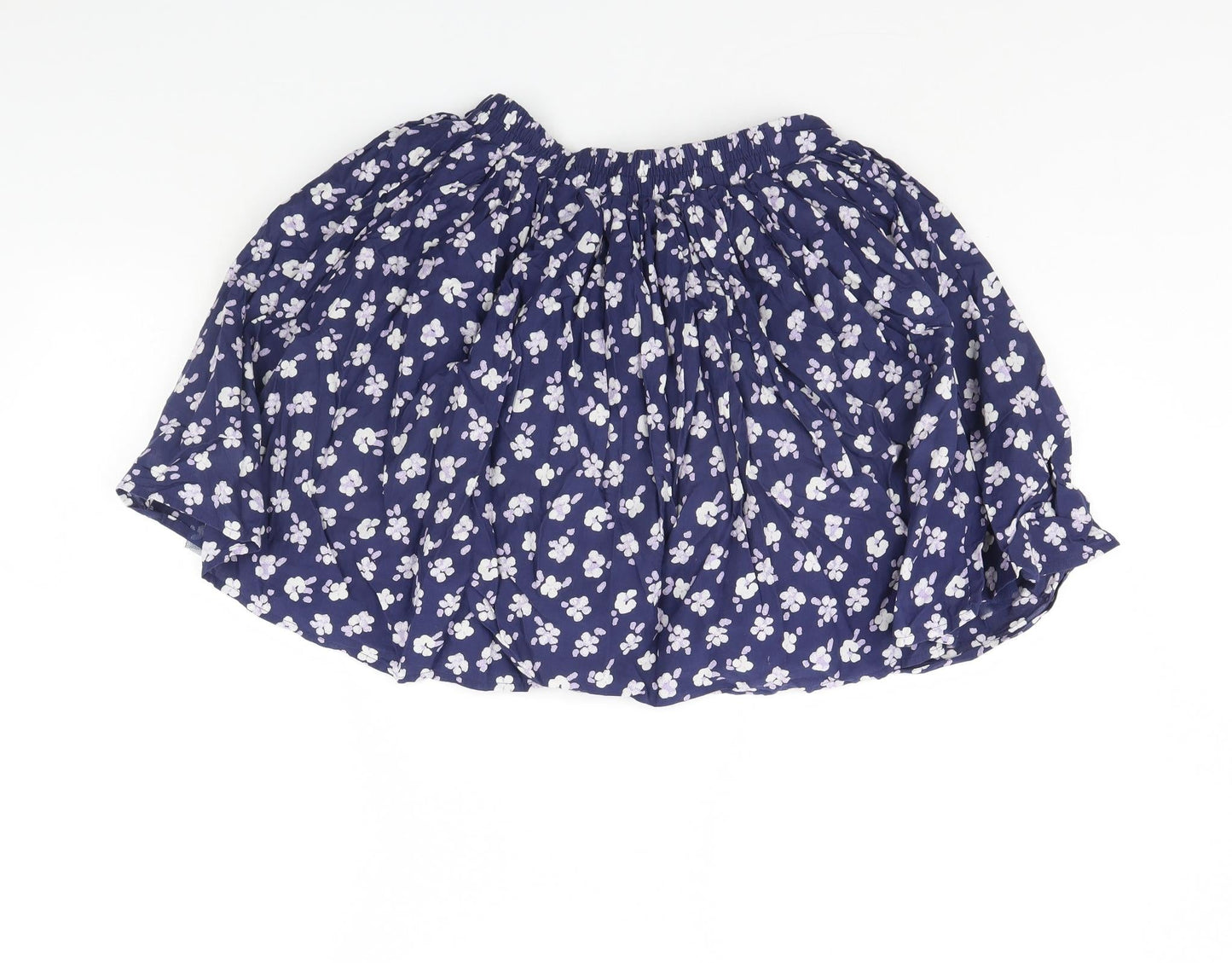 George Girls Blue Floral  Flare Skirt Size 12 Years