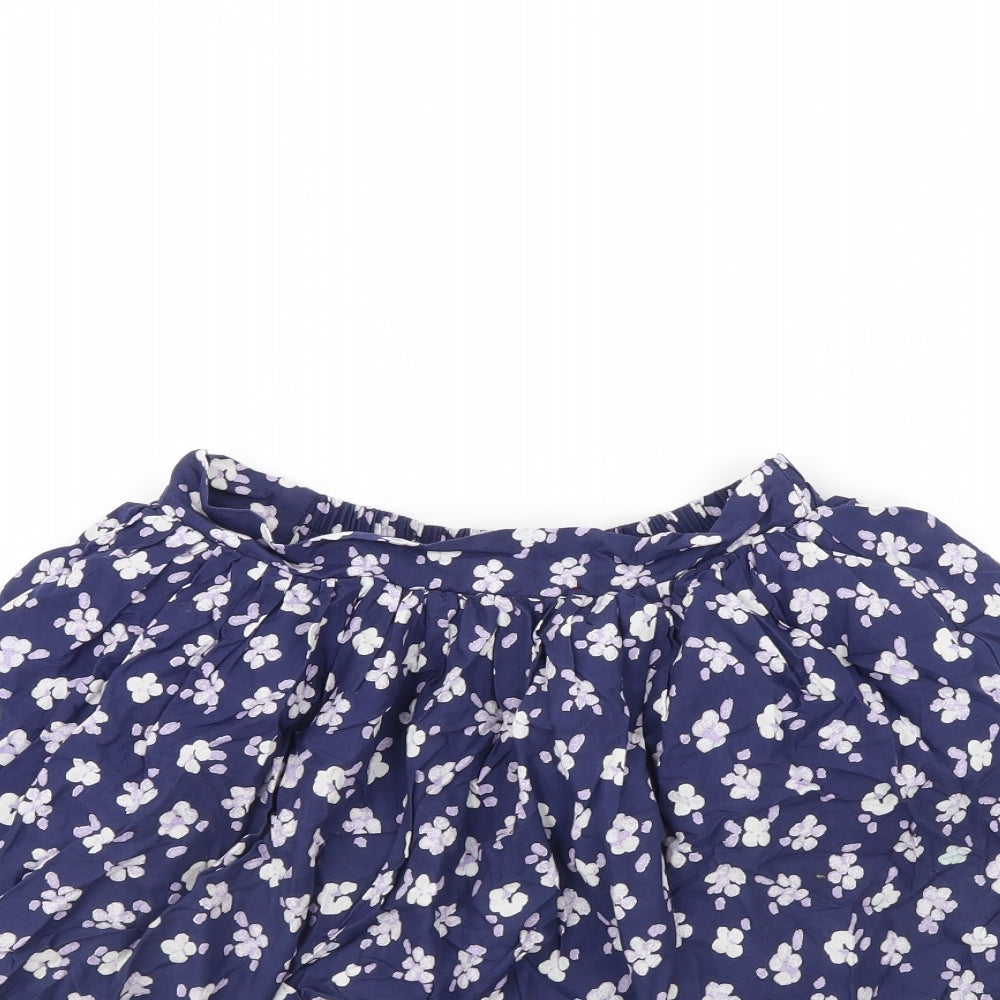 George Girls Blue Floral  Flare Skirt Size 12 Years