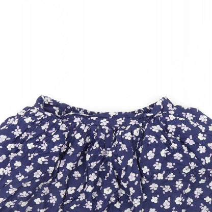 George Girls Blue Floral  Flare Skirt Size 12 Years