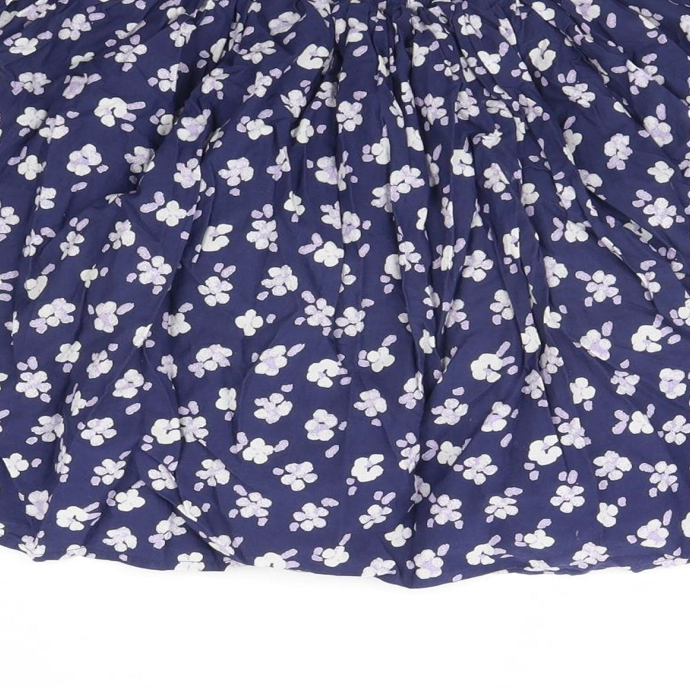 George Girls Blue Floral  Flare Skirt Size 12 Years