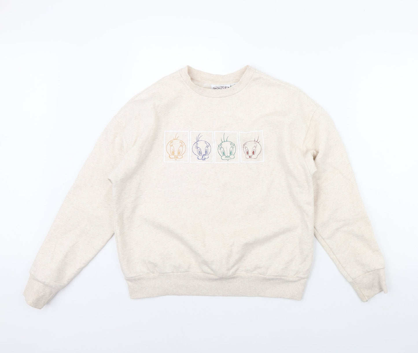 Looney Toons Womens Beige   Pullover Jumper Size XS  - Looney Tunes