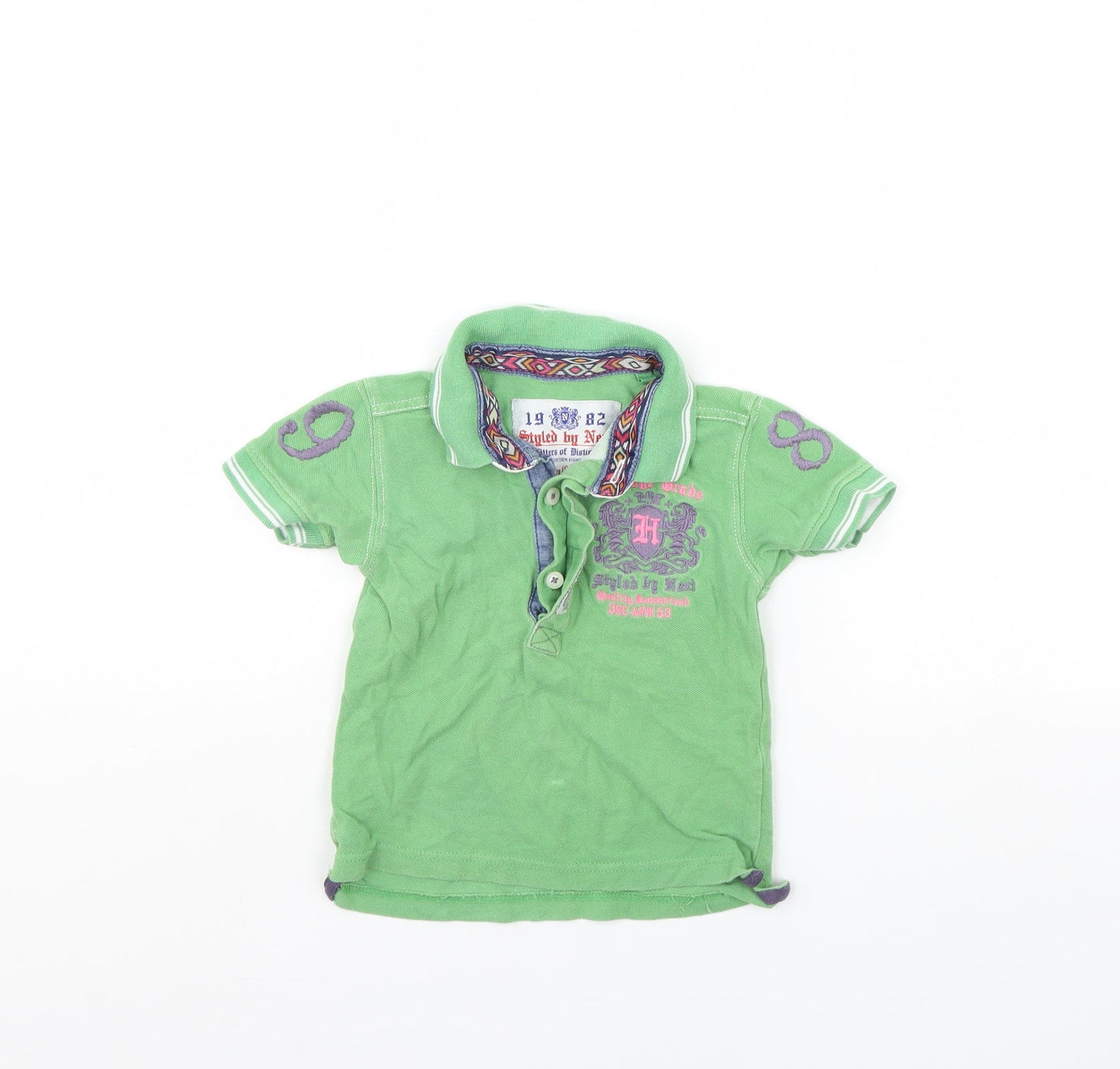 NEXT Baby Green   Basic Polo Size 12 Months