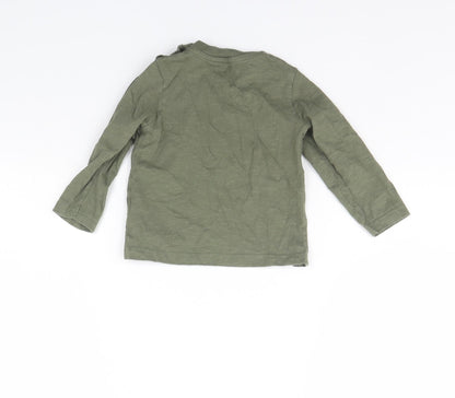 Nutmeg Baby Green   Basic T-Shirt Size 12 Months  - Badger