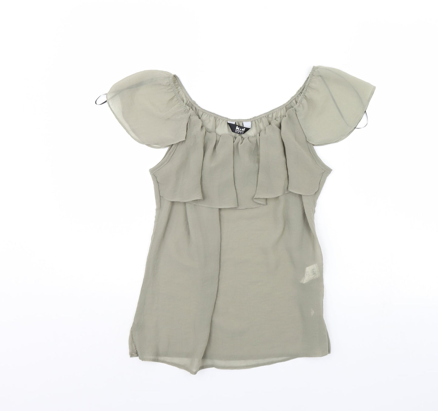 Womens UK Size 10 K&D Green Basic Blouse