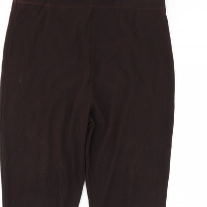 Womens UK Size 22 Preworn Regular Fit  Brown Trousers