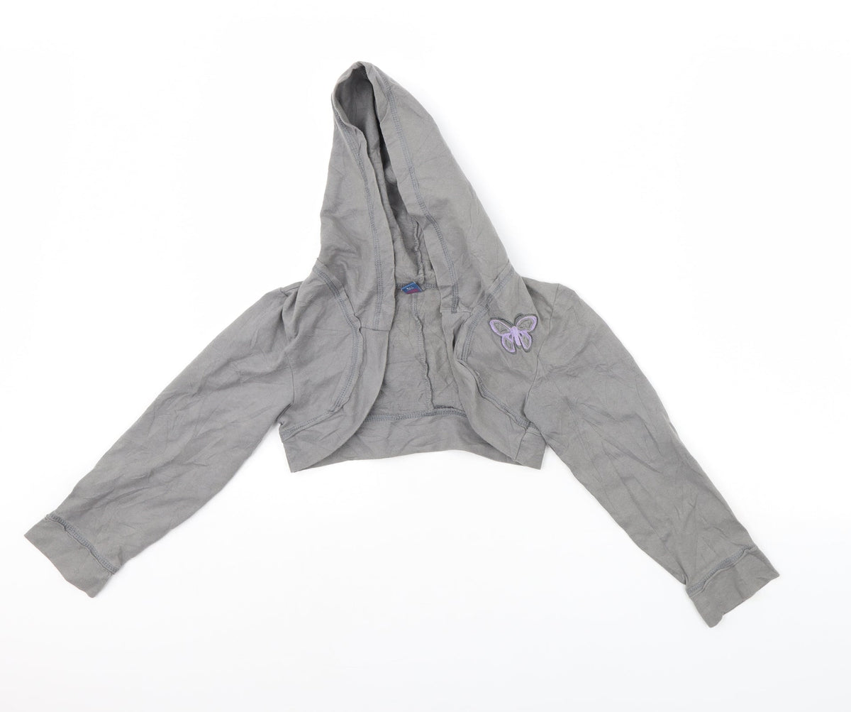 Front view of Tu girls’ grey jacket, size 9, years