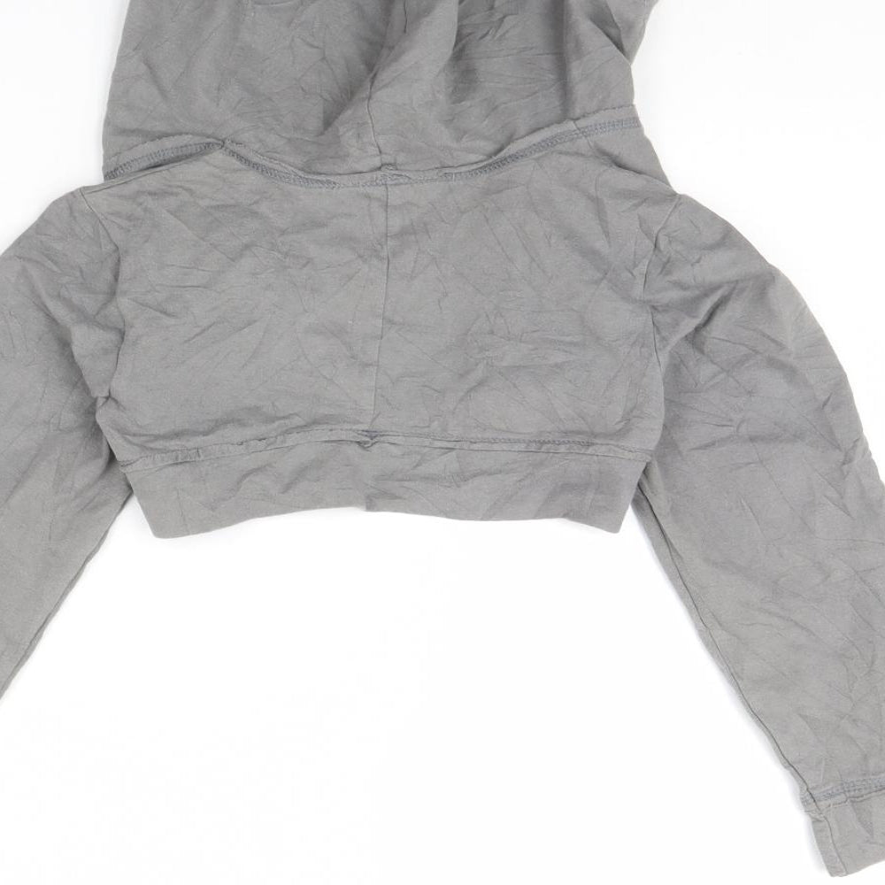 Brand and care label for Tu girls’ grey jacket, size 9, years