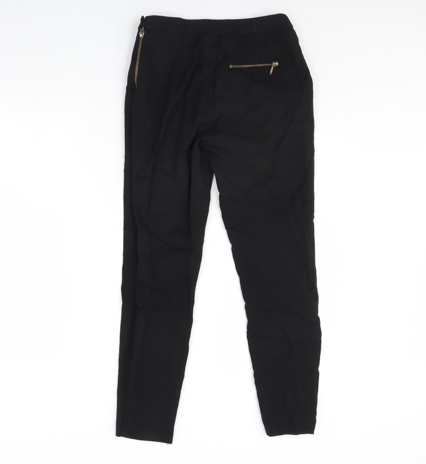 Womens UK Size 8 ASOS Regular Fit Dress Pants Black Trousers