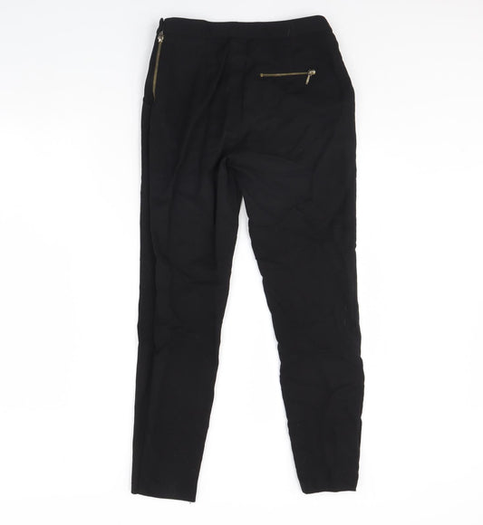 Womens UK Size 8 ASOS Regular Fit Dress Pants Black Trousers
