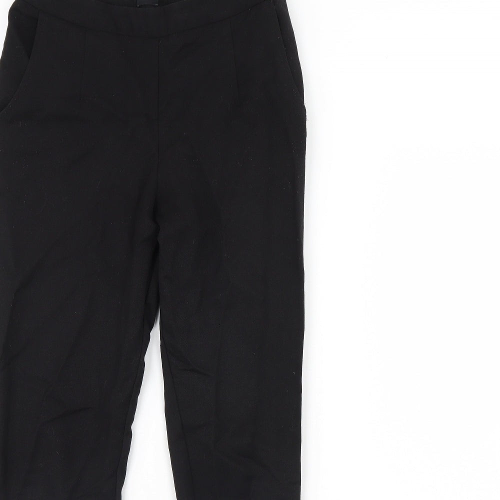 Womens UK Size 8 ASOS Regular Fit Dress Pants Black Trousers